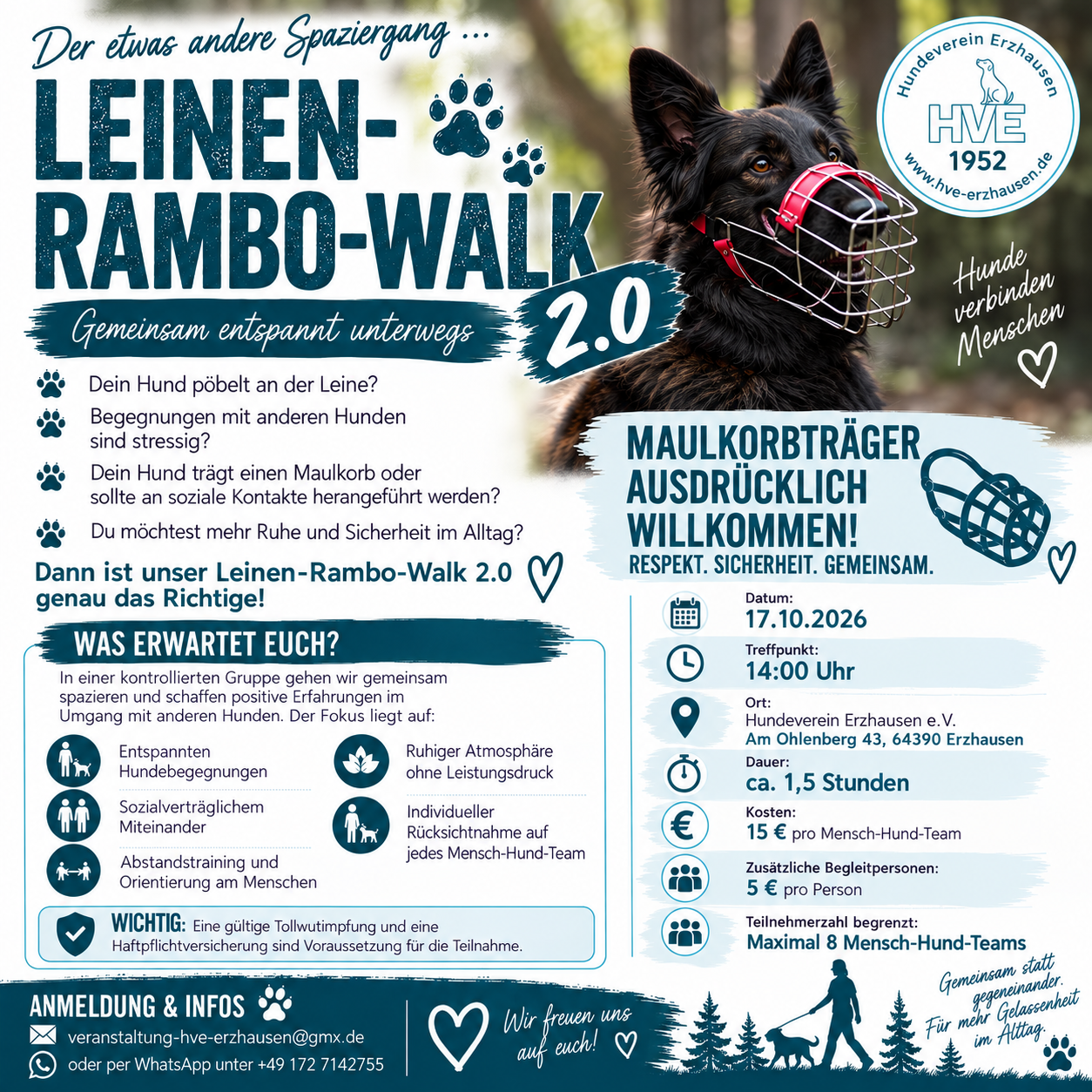 Plakat Leinen-Rambo-Walk 2.0 Plakat Leinen-Rambo-Walk 2.0